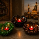 جا شمعی طرح دست